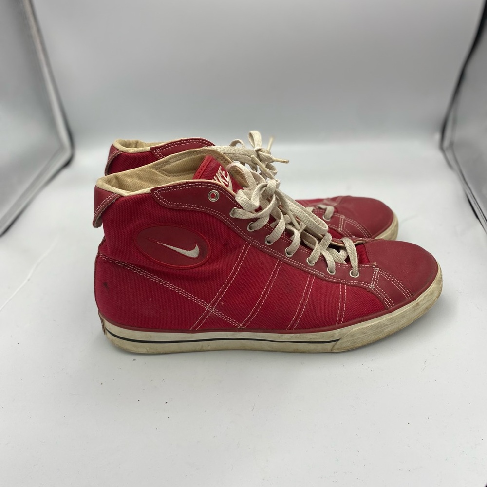 Size 12 Men’s 90s Nike Sweet Lew Canvas Vintage Sneakers Trainers Red Used